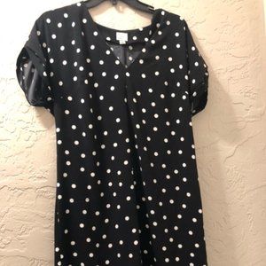 a new day black and white polka dot dress